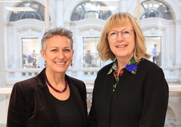 Dame Inga Beale and Kim Gray